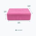 Blocco yoga Myga Foam Block pink 5