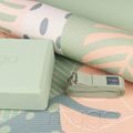 Set yoga Myga Palm Yoga Set mat + block + green strap 4