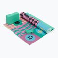Set yoga Myga Spirit Yoga Set mat + block + turquoise strap