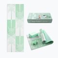 Set yoga Myga Sage Palm Yoga Set mat + block + green strap 12