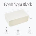 Blocco per yoga Myga Foam Block do jogi cream 2
