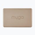 Blocco yoga in schiuma Myga marrone