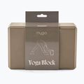 Blocco yoga in schiuma Myga marrone 3
