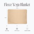 Coperta da yoga Myga Fleece sand 10