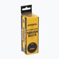 Palline da squash Karakal Elite a doppio punto giallo 12 pz. nero.