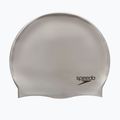 Speedo Plain Flat Cuffia in silicone argento 2