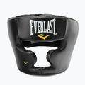 Casco da boxe in pelle Everlast da uomo con protezione guance e mento nero 350 BLK - S/M 2