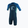 O'Neilller Reactor-2 2 mm Back Zip slate/ligh aqua/ocean schiuma da nuoto per bambini