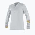 Nuoto donna manica lunga O'Neill Front Zip Sun bianco/mika