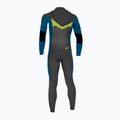 O'Neill Youth Ninja 4/3 Chest Zip Full nero/ ultrablue/ dayglo muta per bambini 2
