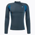 O'Neill Premium Skins Rash Guard a manica lunga da uomo per il nuoto, blu cadetto/blu ultra/cade