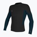 O'Neill Hyperfreak Comp-X 2 mm L/S Top nero/blu cadetto da uomo in neoprene per riscaldamento