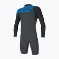 Muta da uomo per il nuoto O'Neill Hammer 2mm Chest Zip LS Spring graphite/black/ocean
