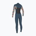 Muta da nuoto per bambini O'Neill Girls Epic 4/3 Chest Zip Full Copen Blue/Painted Tropics 2