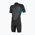 Muta da nuoto uomo O'Neill Reactor-2 2mm Back Zip SS Spring HJ5 black/tide pool