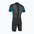 Muta da nuoto uomo O'Neill Reactor-2 2mm Back Zip SS Spring HJ5 black/tide pool 2