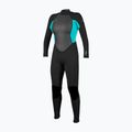 Muta da nuoto donna O'Neill Reactor-2 3/2 mm Back Zip Full black/light aqua