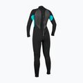 Muta da nuoto donna O'Neill Reactor-2 3/2 mm Back Zip Full black/light aqua 2