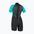 Muta da nuoto donna O'Neill Reactor-2 2mm Back Zip SS Spring IS7 black/light aqua 2