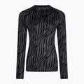 Surfanic Cozy Limited Edition Crew Neck Donna manica lunga termica zebra nera 4