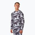 Maglia termica da uomo Surfanic Bodyfit Limited Edition Crew Neck white out print