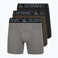 Boxer termici da uomo Surfanic Carbondri 3 paia black/grey/khaki