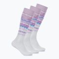 Calze da sci Surfanic Pro Tech Fairisle confezione da 3 ice lilac 2