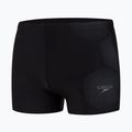 Pantaloncini da bagno Speedo Tech Placement da uomo nero/grigio 4