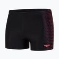 Pantaloncini da bagno Speedo Placement nero/rosso da uomo 4