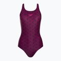 Speedo costume intero donna Boomstar Allover Muscleback nero/rosa