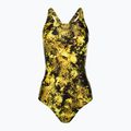 Costume intero Speedo Placement Powerback donna nero/giallo