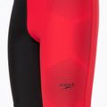 Speedo Tech Placement - Maglia da nuoto per bambini nero/rosso 3