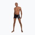 Boxer da bagno Speedo Allover V-Cut uomo bianco/nero 5