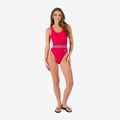Speedo, costume intero da donna con cintura, profondo U-Back, rosso 2