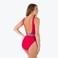 Speedo, costume intero da donna con cintura, profondo U-Back, rosso 3