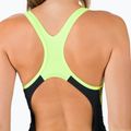 Costume intero Speedo Placement Laneback donna nero/giallo 6