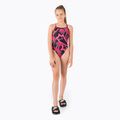 Costume intero da bambino Speedo Allover Xback nero/rosso 5