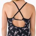 Speedo Printed Tie-Back Tankini nero/rosa, costume intero per bambini 8