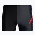 Speedo Placement Digital, costume da bagno per bambini nero/rosso