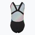 Costume intero Speedo Digital Allover Leaderback per bambini nero/giallo 2