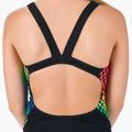 Costume intero Speedo Digital Allover Leaderback per bambini nero/giallo 8