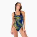 Costume intero Speedo Placement Powerback donna nero/blu
