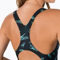 Costume intero Speedo Boom Logo Allover Medalist donna nero/blu 4