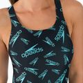 Costume intero Speedo Boom Logo Allover Medalist donna nero/blu 5