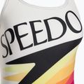 Speedo Retro Placement Medalist, costume intero da donna bianco/nero 8