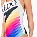 Speedo Retro Placement Medalist, costume intero da donna bianco/nero 4
