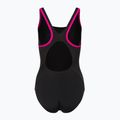 Speedo Boom Logo Splice Muscleback nero/rosa - costume intero da donna 2