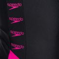 Speedo Boom Logo Splice Muscleback nero/rosa, costume intero per bambini 3