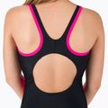 Speedo Boom Logo Splice Muscleback nero/rosa, costume intero per bambini 8