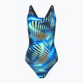 Costume intero Speedo Printed Medalist donna nero/blu